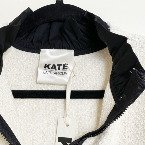 ✨NEW!✨ KATE by LATRAMODA Women’s Tweed Zip Up Jacket - Size 40 - Picture 6 of 14